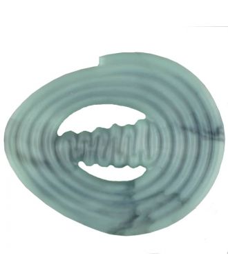 polyamide button with strip - Size: 30mm - Color: green - Art.No. 347719