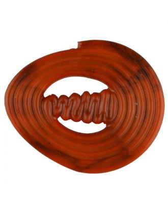 polyamide button with strip - Size: 25mm - Color: orange - Art.No. 317724