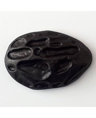 polyamide button with 2 holes - Size: 40mm - Color: black - Art.No. 400267