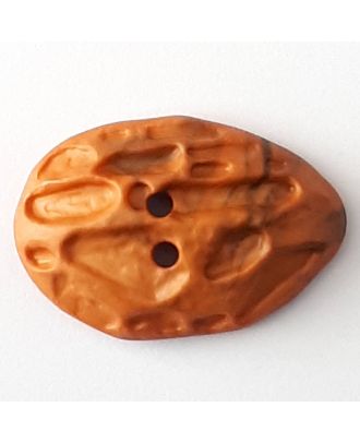 polyamide button with 2 holes - Size: 30mm - Color: brown - Art.No. 378741