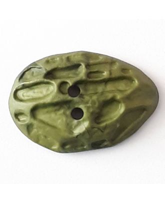 polyamide button with 2 holes - Size: 40mm - Color: green - Art.No. 408707