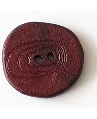 polyamide button with 2 holes - Size: 28mm - Color: red  - Art.No. 348723