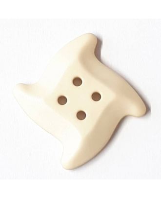 starfish button with 4 holes - Size: 32mm - Color: beige - Art.No. 372813