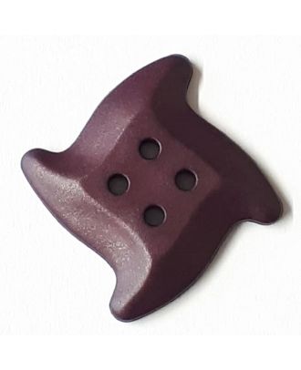 starfish button with 4 holes - Size: 23mm - Color: lilac/purple - Art.No. 282806