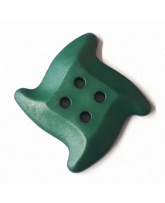 starfish button with 4 holes - Size: 23mm - Color: olive/dark green - Art.No. 282810