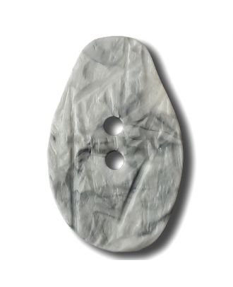 marbled button with 2 holes - Size: 32mm - Color: grey - Art.No. 370818