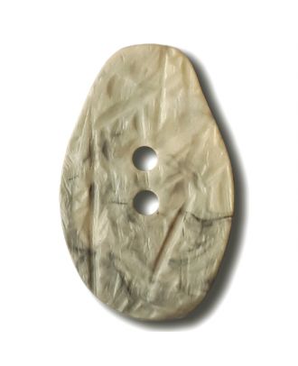 marbled button with 2 holes - Size: 25mm - Color: beige - Art.No. 312816