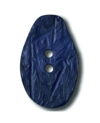 marbled button with 2 holes - Size: 32mm - Color: royal blue - Art.No. 372831