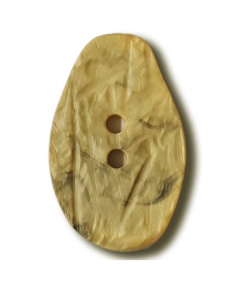 marbled button with 2 holes - Size: 25mm - Color: yellow - Art.No. 312828