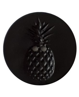 button with pinapple design 2 holes - Size: 28mm - Color: black - Art.No. 331152