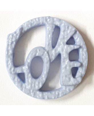 love button - Size: 15mm - Color: blue/light blue - Art.No. 242853