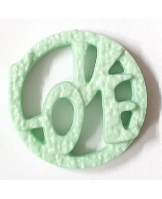 love button - Size: 15mm - Color: gentle/light green - Art.No. 242857