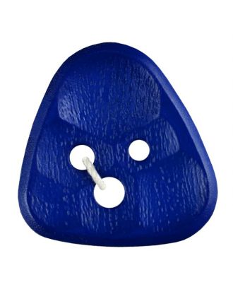 polyamidbutton triangle comb 3-hole - Size: 30mm - Color: blue - Art.No. 373807