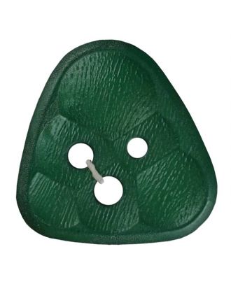 polyamidbutton triangle comb 3-hole - Size: 30mm - Color: green - Art.No. 373811
