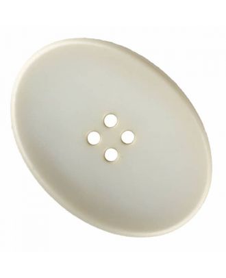 polyamide button oval with four  holes - Size: 30mm - Color: beige - Art.No. 345840