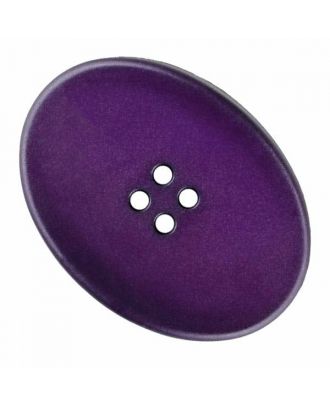 polyamide button oval with four  holes - Size: 38mm - Color: purple - Art.No. 375832