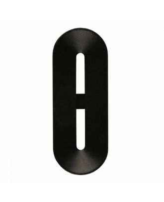 polyamide button toggle-shaped with 2 holes - Size: 30mm - Color: black - Art.-Nr.: 380410