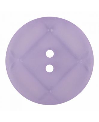 acrylic glass button round shape with matt surface and 2 holes - Size: 28mm - Color: purple - Art.-Nr.: 376829