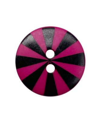 Kaffe Fassett button polyamide round shape printed with 2 holes - Size: 20mm - Color: purple - Art.No.: 301046