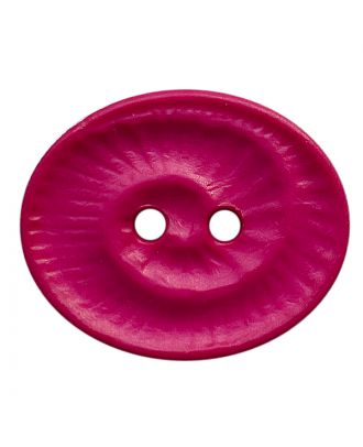 polyamide button oval-shaped with 2 holes - Size: 23mm - Color: pink - Art.No.: 348826