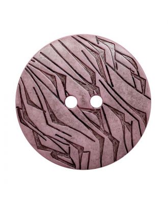 polyamide button round shape with black lacquer and 2 holes - Size: 23mm - Color: rosa - Art.No.: 342033
