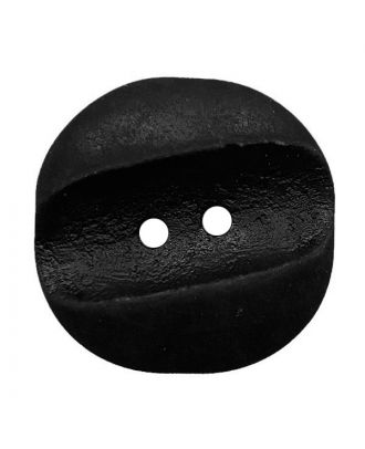 polyamide button square-shaped "vintage look" with 2 holes - Size: 18mm - Color: schwarz - Art.No.: 311164