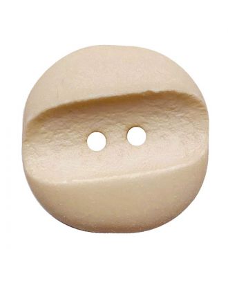 polyamide button square-shaped "vintage look" with 2 holes - Size: 23mm - Color: beige - Art.No.: 343010