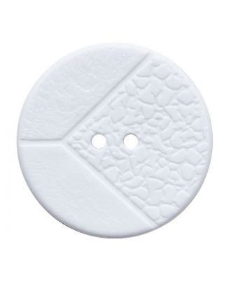 polyamide button with 2 holes - Size: 25mm - Color: weiß - Art.No.: 341424