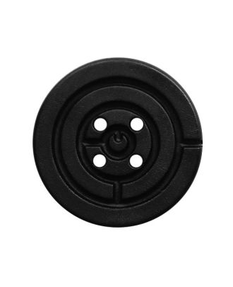 polyamide button round shape marbled with 2 holes - Size: 28mm - Color: schwarz - Art.No.: 380452