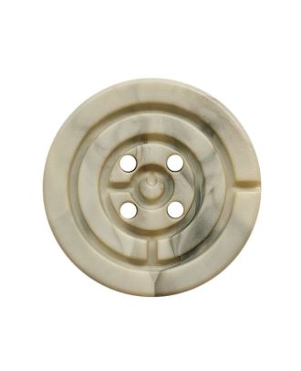 polyamide button round shape marbled with 2 holes - Size: 28mm - Color: beige - Art.No.: 384000