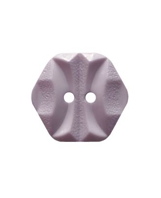polyamide button hexagonal with 2 holes - Size: 18mm - Color: grau - Art.No.: 315000