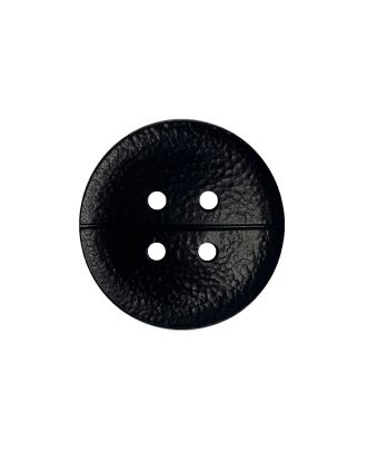 polyamide button round shape with matt,finely structured surface and 4 holes - Size: 25mm - Color: schwarz - Art.No.: 370956