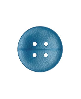 polyamide button round shape with matt,finely structured surface and 4 holes - Size: 25mm - Color: blau - Art.No.: 375002