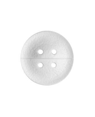 polyamide button round shape with matt,finely structured surface and 4 holes - Size: 25mm - Color: weiß - Art.No.: 370955