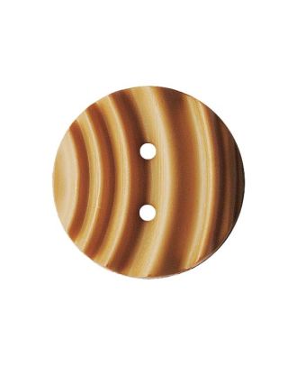 polyamide button round shape with matt, wavy surface and 2 holes - Size: 20mm - Color: beige - Art.No.: 336001
