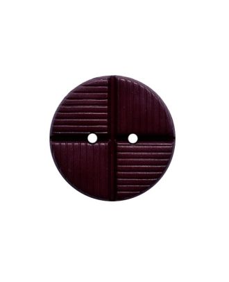 polyamide button round shape with structure on the surface and 2 holes - Size: 23mm - Color: burgundy - Art.No.: 343123