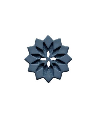 polyamide button star-shaped with 2 holes - Size: 18mm - Color: blue - Art.No.: 314120