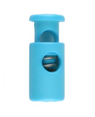 cord stopper with spring - Size: 28mm - Color: blue - Art.No. 281072
