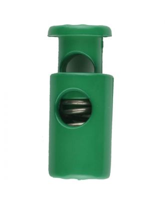 cord stopper with spring - Size: 23mm - Color: green - Art.No. 261255