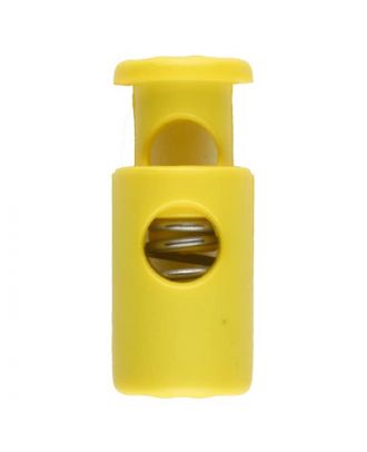 cord stopper with spring - Size: 23mm - Color: yellow - Art.No. 261259