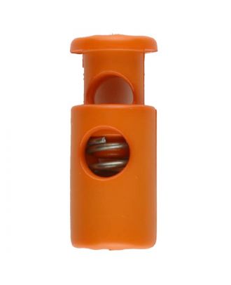 cord stopper with spring - Size: 23mm - Color: orange - Art.No. 260623