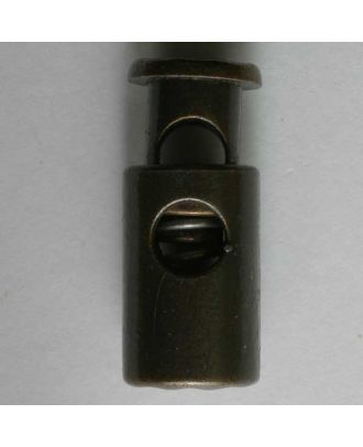 cord stopper with spring - Size: 23mm - Color: antique brass - Art.No. 310331