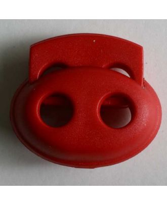 Cord stopper - Size: 18mm - Color: red - Art.No. 260978