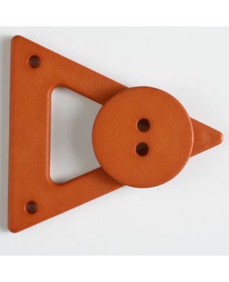 Closure with button - Size: 70mm - Color: orange - Art.No. 470067