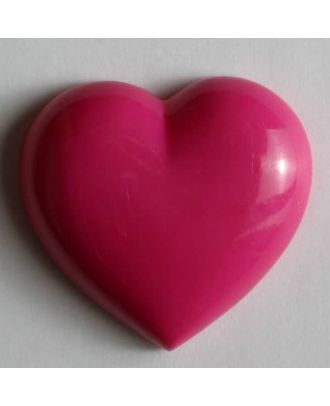 Heart button - Size: 11mm - Color: pink - Art.No. 190988