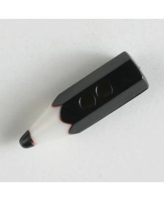 Pencil button - Size: 18mm - Color: black - Art.No. 230038