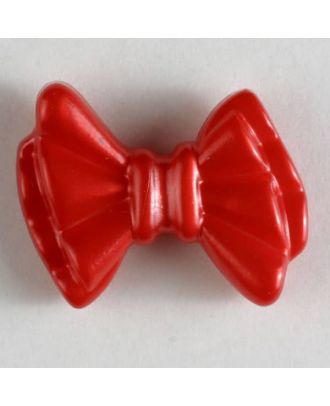 Bow button - Size: 15mm - Color: red - Art.No. 221007