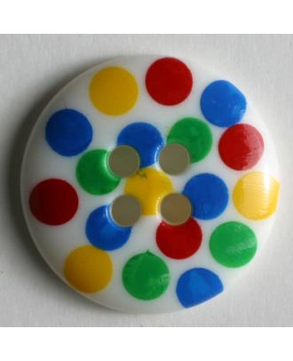 Points button - Size: 18mm - Color: white - Art.No. 221076