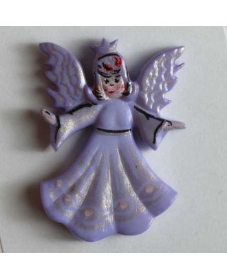 Angel button - Size: 25mm - Color: lilac - Art.No. 320097