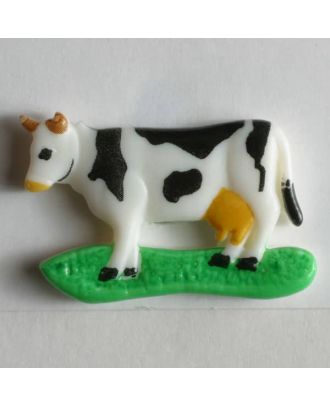 Cow button - Size: 27mm - Color: white - Art.No. 300266